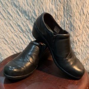 CLARK'S CHANNING ESSA BLACK LEATHER SHOES SIZE 9M